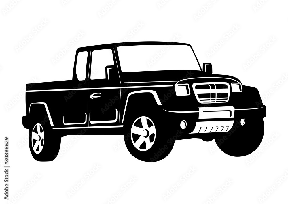 My original idea of truck concept illustration