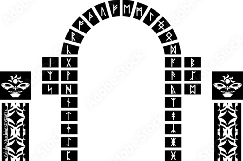 fantasy arch and columns