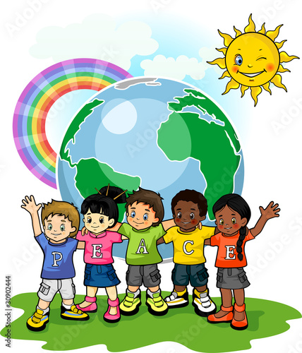 Children united world of peace