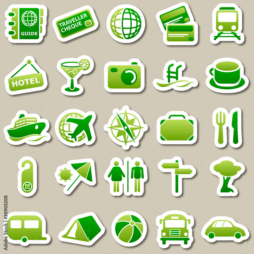 Travel Green Stickers Travel Green Stickers