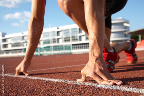 runner at the start