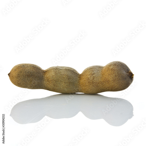 Sweet tamarind isolated on white background
