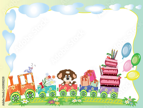 Frame wth train