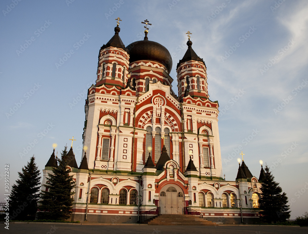 Pantaleon Cathedral of Christian Orthodox convent in Kiev