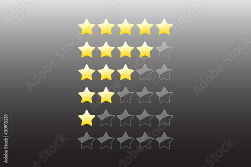 Vector star rating