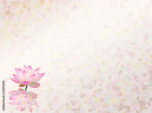 Fototapeta Naklejka Na Ścianę i Meble -  lotus with set of abstract painted background