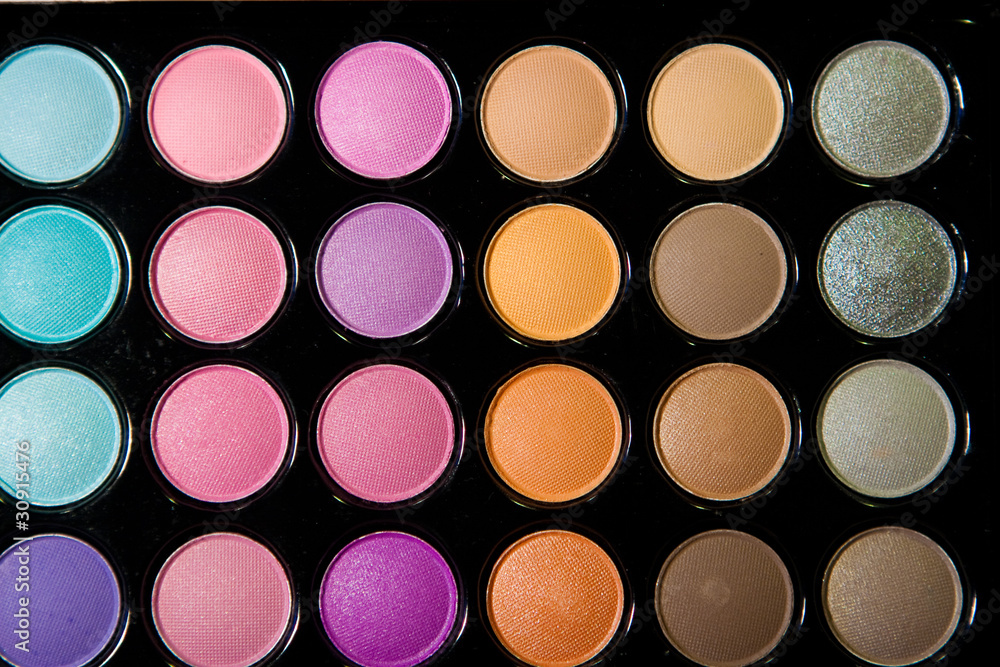 Makeup set. Professional multicolor eyeshadow palette Makeup set. Professional multicolor eyeshadow palette