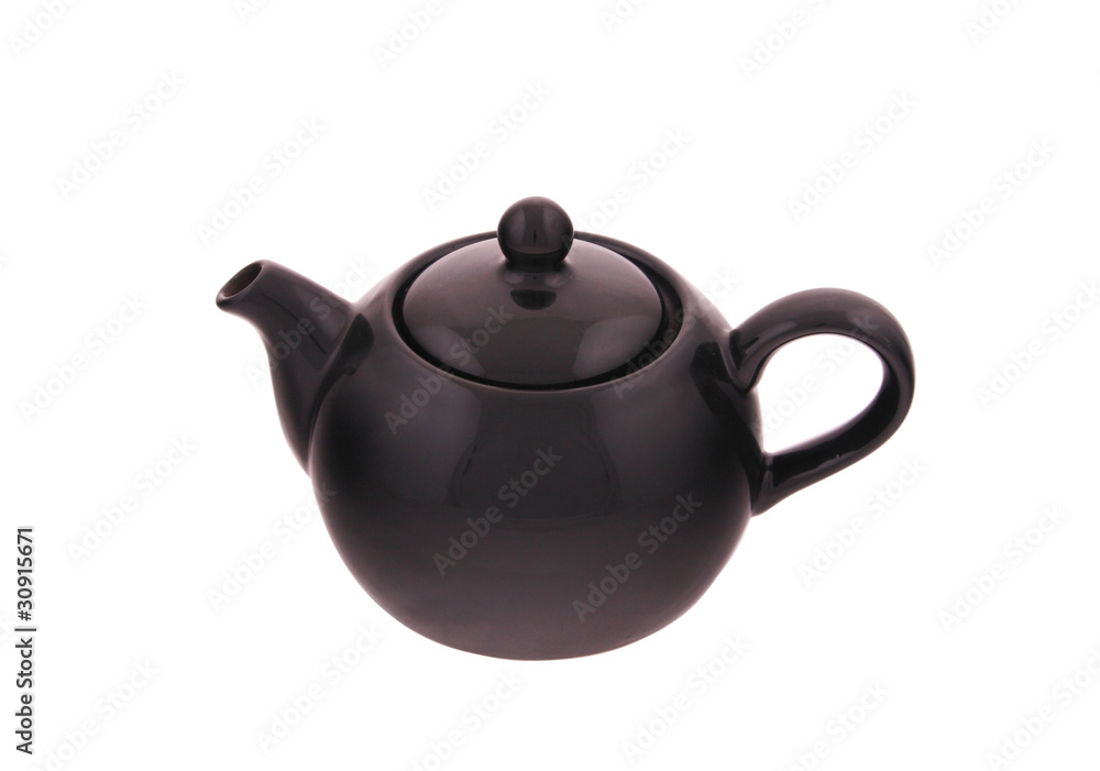 Teapot the black glossy Teapot the black glossy