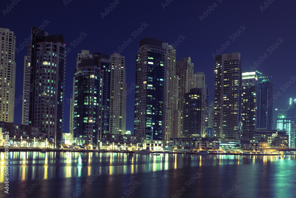 Town scape in the night