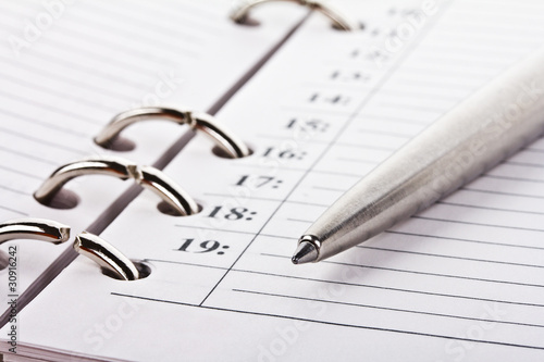 Wallpaper Mural opened notebook and pen Torontodigital.ca