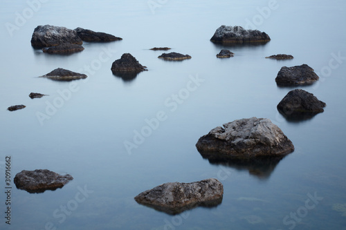 Картината върху платно Stones in the sea