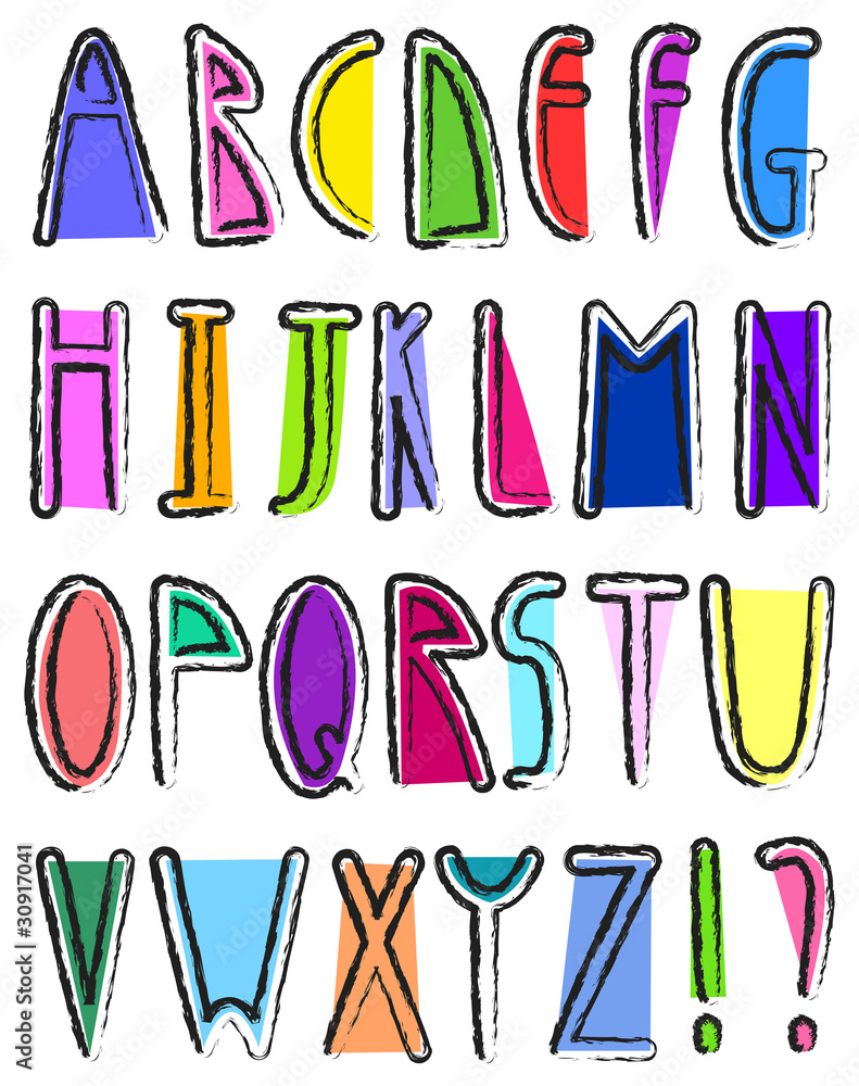 Artistic alphabet Artistic alphabet