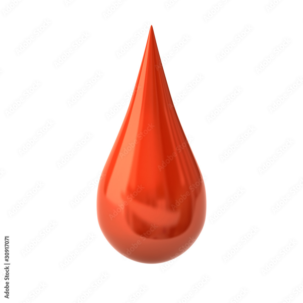 Ink drop isolated on white background Ink drop isolated on white background