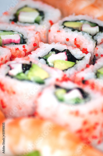 Sushi - traditional Japanese food.