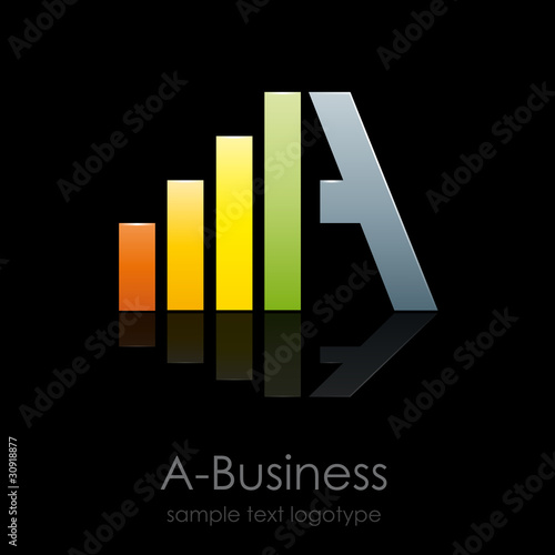 Logo letter A Business # Vector