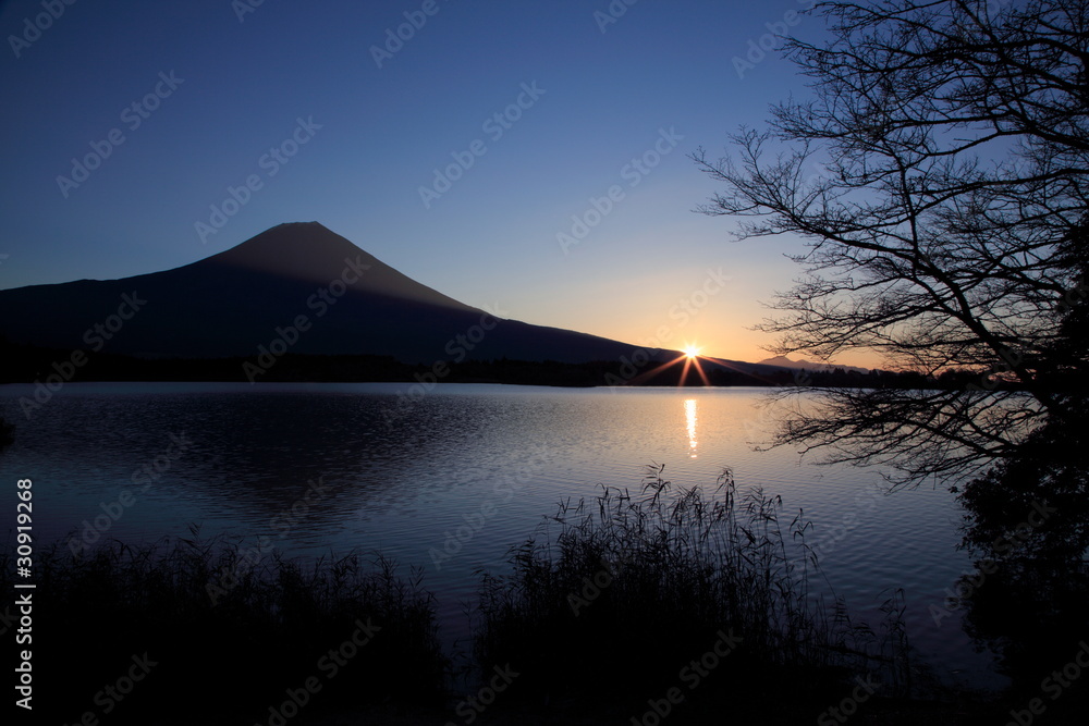 黎明の富士