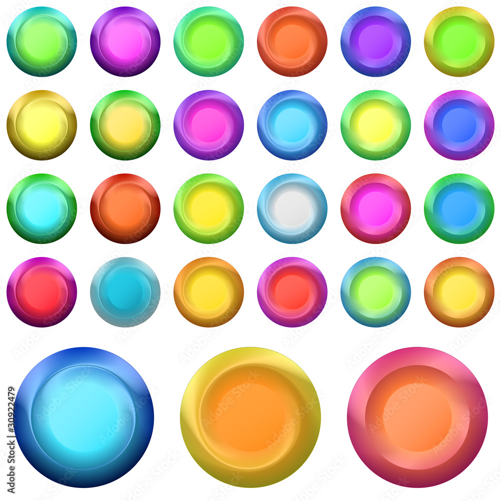 Icons buttons, set Icons buttons, set