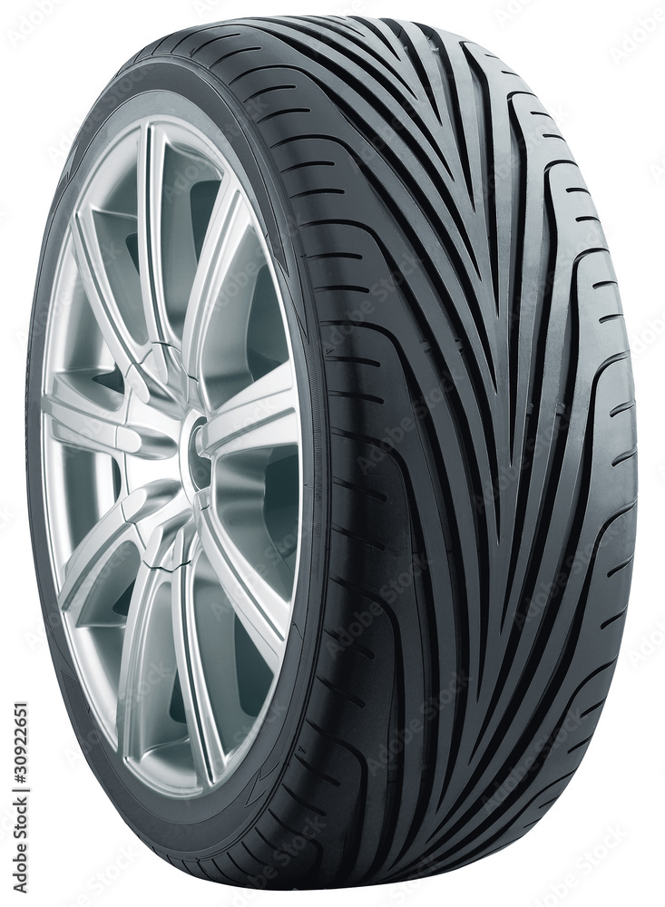 Obraz premium Summer tyre with alurim