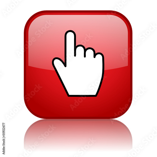 "CLICK HERE" Web Button (mouse cursor internet connection ok go)