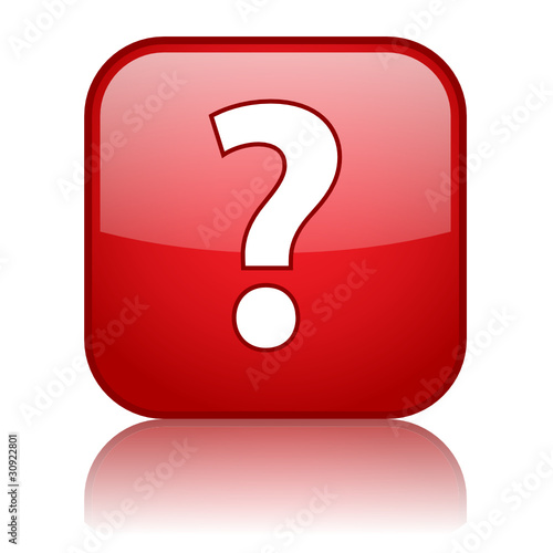 QUESTION MARK Web Button (help faqs questions and answers icon)