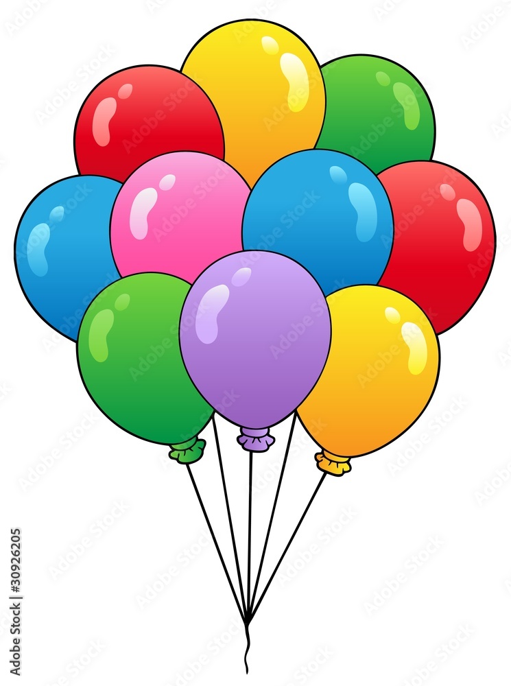 Group of cartoon balloons 1 Stock Vector | Adobe Stock