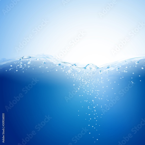 Blue water background