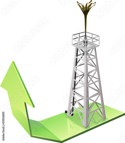 Obraz na płótnie Rising oil discoveries