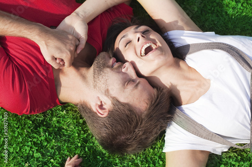 Принти на полотні couple amoureux romantique au naturel