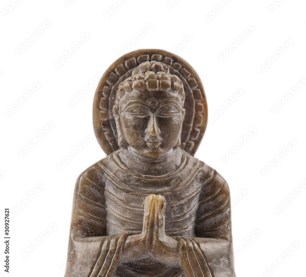 Budha stone sculpture meditation