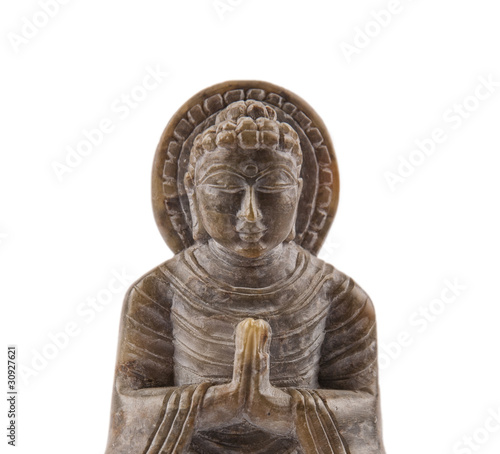 Budha stone sculpture meditation