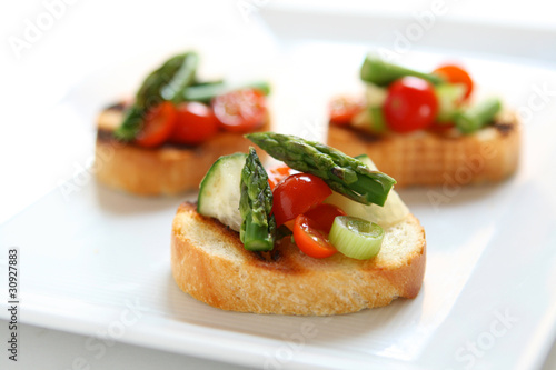 Grilled Vegetable Bruschetta