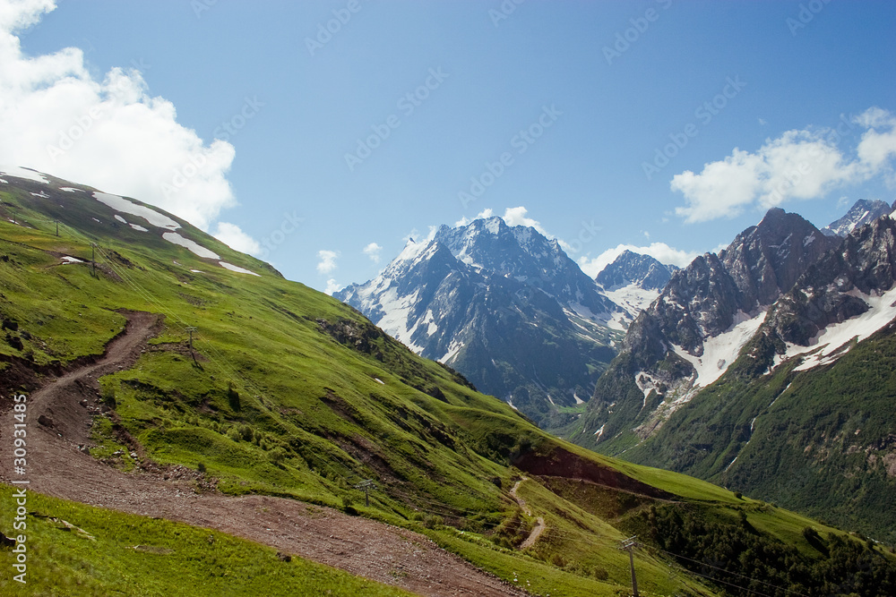 Caucasus Mountains. Region Dombay