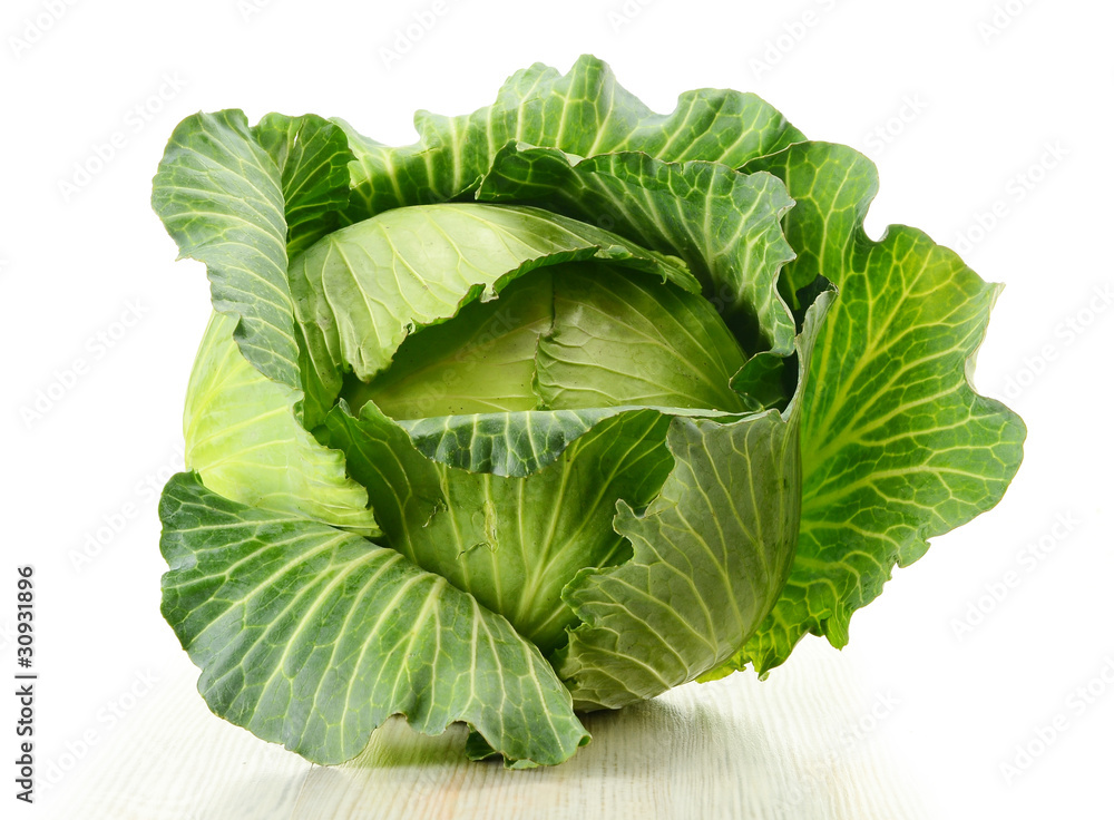 Obraz premium Cabbage isolated on white