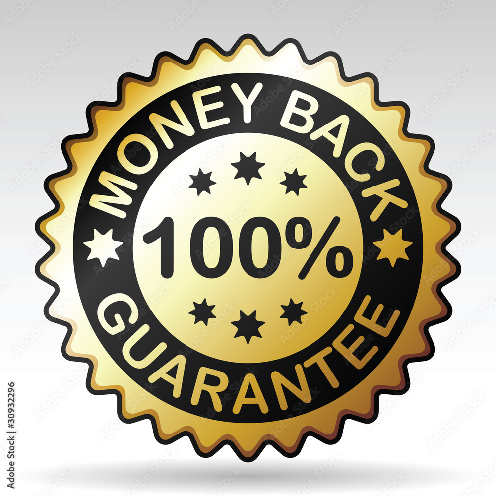 money back label, vector EPS version 8 money back label, vector EPS version 8