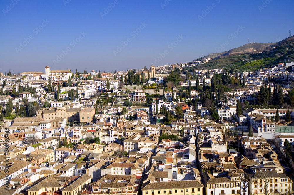 Fototapeta premium Albaicin - Altstadt von Granada - Analusien - Spanien