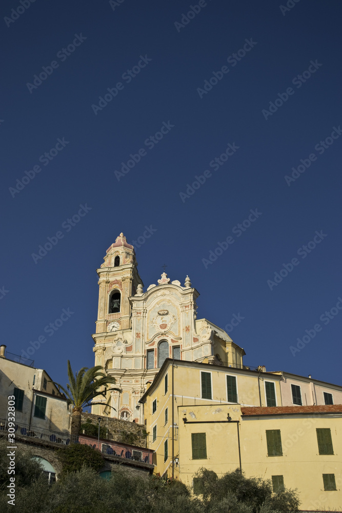 Panorama di Cervo-Imperia Chiesa San Giovanni Battista