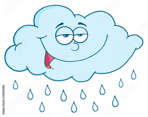 Cloud With RainDrops
