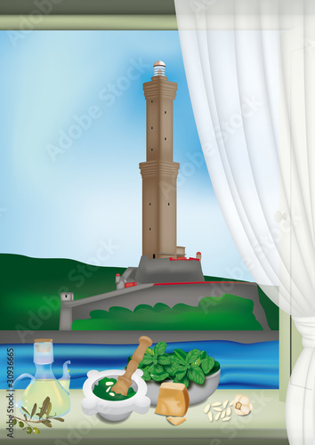 Genova, Lanterna e pesto