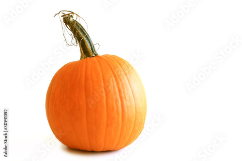 Φωτογραφία Isolated orange pumpkin on white background