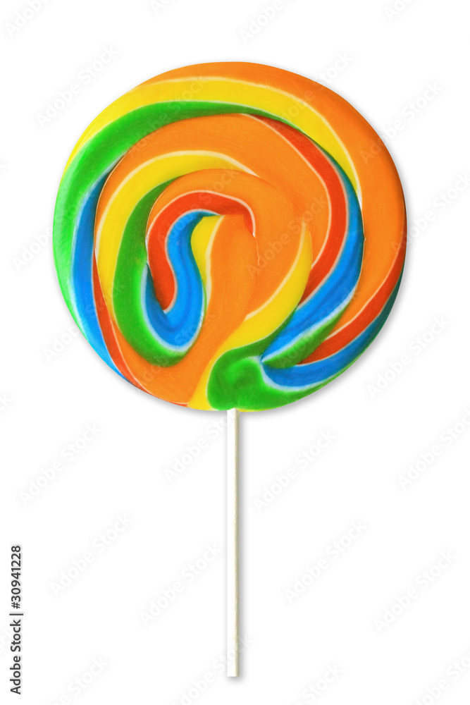 Colorful lollipop isolated on white background Colorful lollipop isolated on white background