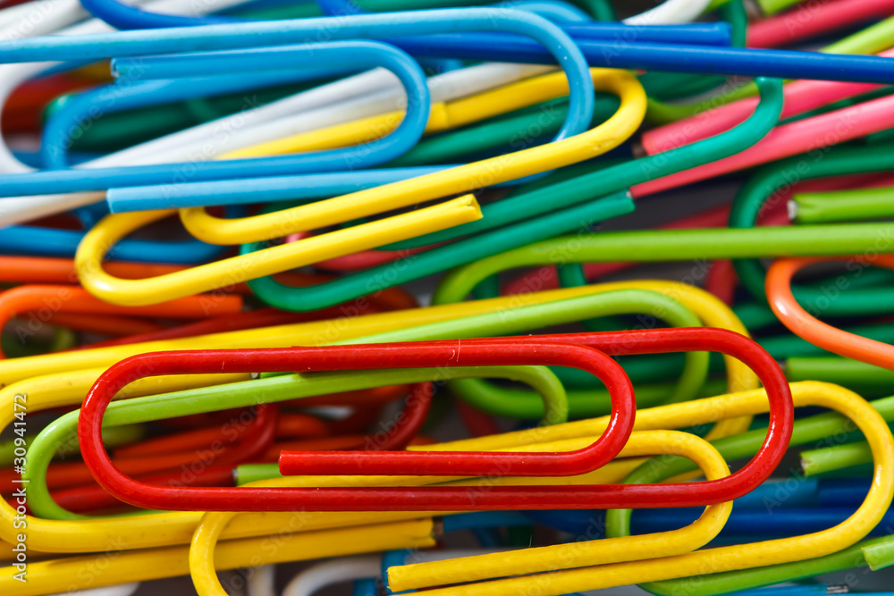 Colorful paper clips Colorful paper clips
