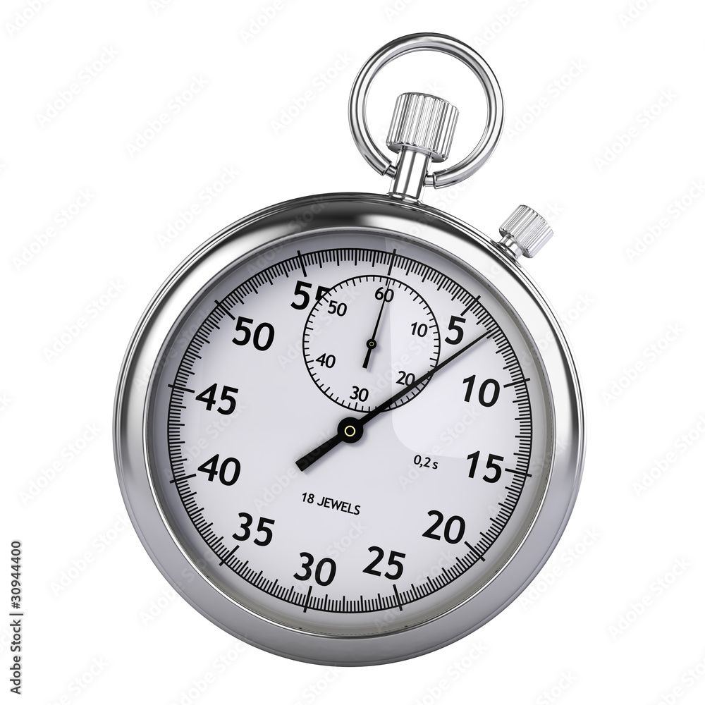 Stopwatch isolated on white background Stopwatch isolated on white background