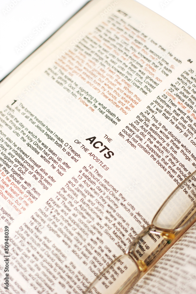 Obraz premium open Bible