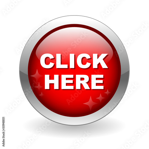 CLICK HERE Web Button (connection mouse cursor go ok yes red)