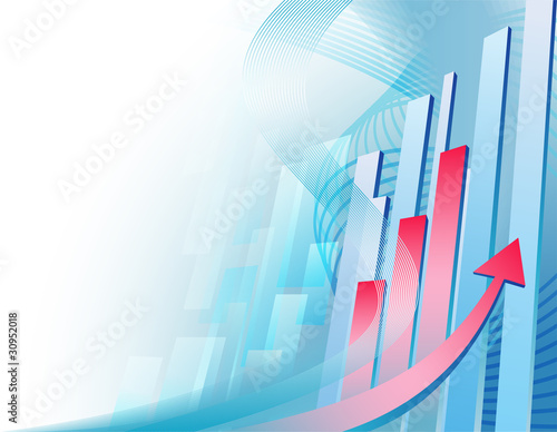 Abstract business background with chart