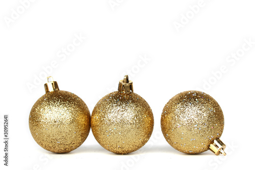 golden christmas ball