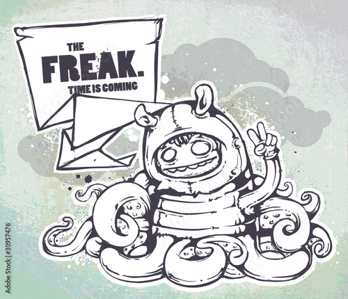 Hand drawn freak