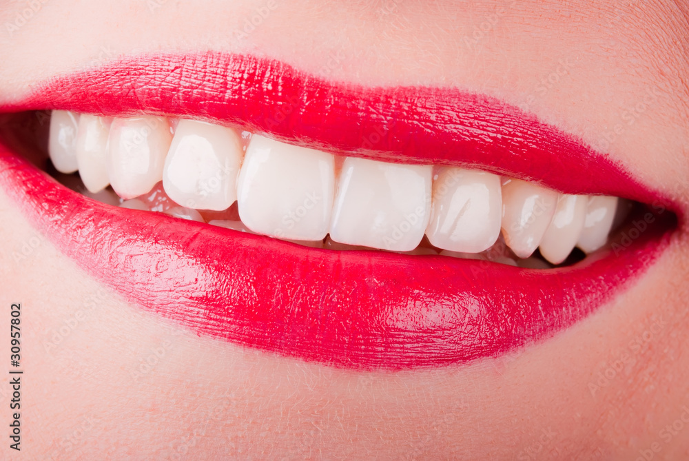 Fototapeta premium lachender Mund