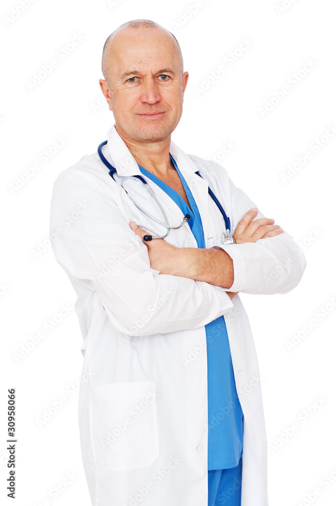 smiley medical doctor with stethoscope smiley medical doctor with stethoscope