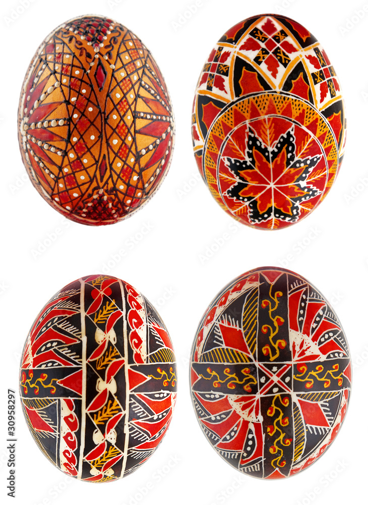Fototapeta premium traditional painted Easter eggs